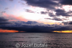 clouds at kahoolawe by Jozef Butala 